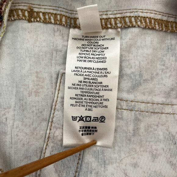 Anthropologie The Wanderer Utility Pants Tapestry Pattern Button Fly Size 27 - Picture 8 of 15